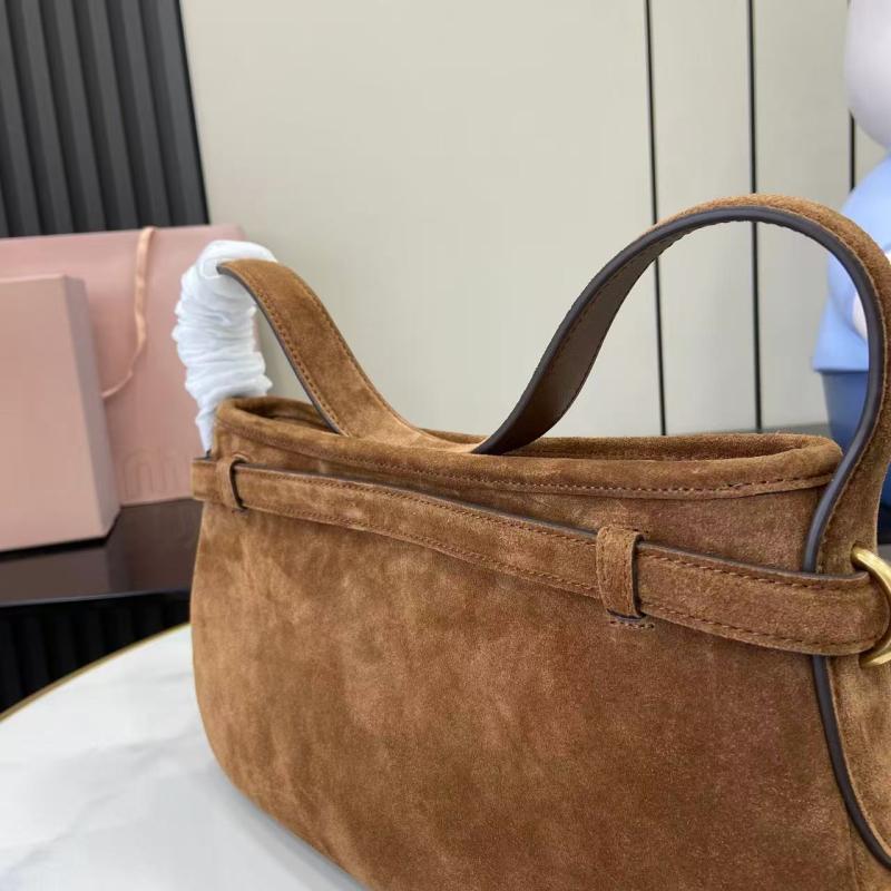 Miu Miu Aventure Suede bag Brown 5BC182