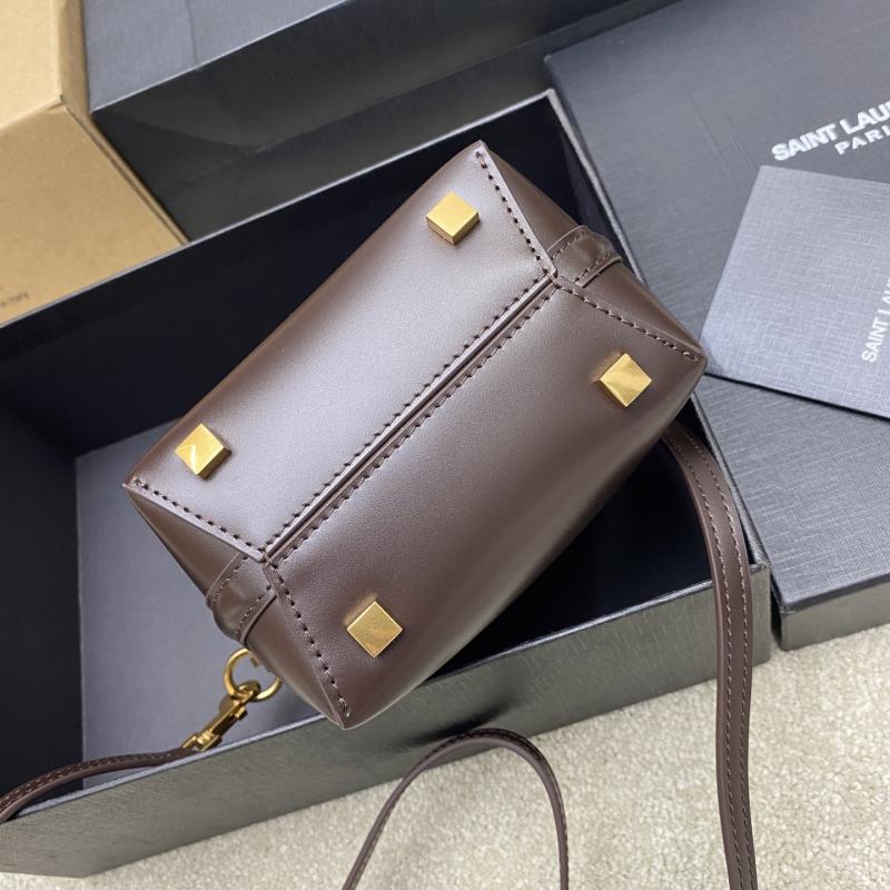 Saint Laurent LE 37 mini Bucket Bag Dark Brown 765870