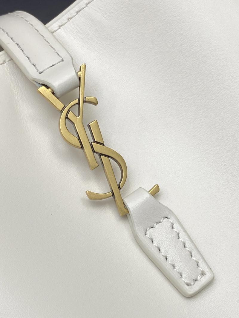 Saint Laurent LE 37 Mini Bucket Bag White 765870