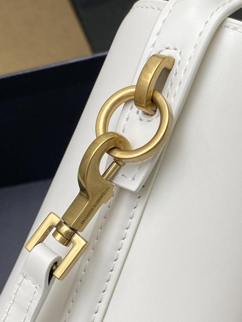 Saint Laurent LE 37 Mini Bucket Bag White 765870