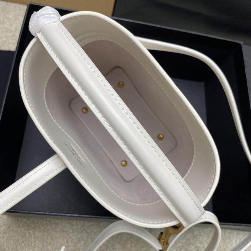 Saint Laurent LE 37 Mini Bucket Bag White 765870