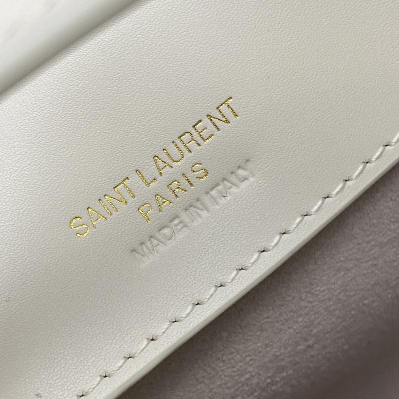 Saint Laurent LE 37 Mini Bucket Bag White 765870