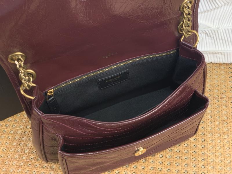 Saint Laurent Medium Niki Bag Burgundy 633184