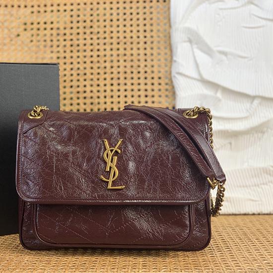 Saint Laurent Medium Niki Bag Burgundy 633184 Saint Laurent Medium Niki Bag Burgundy 633184