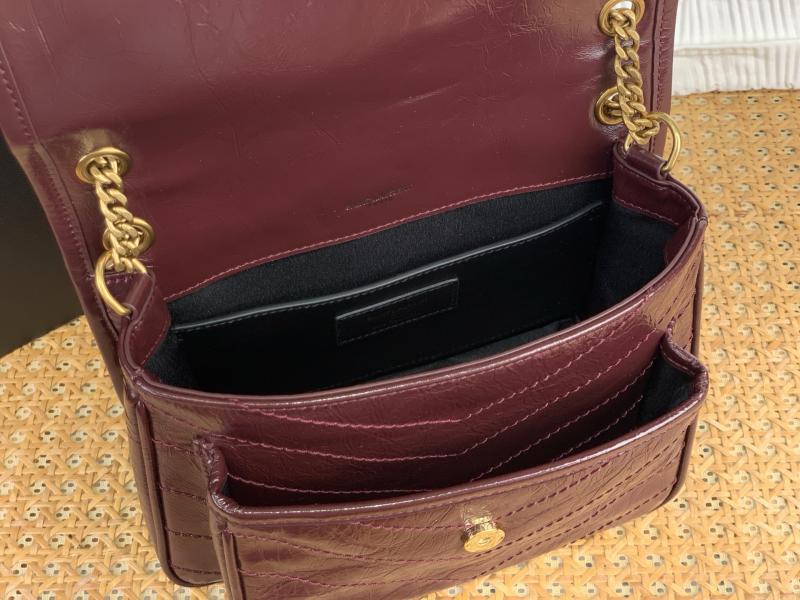 Saint Laurent Small Niki Bag Burgundy 633185