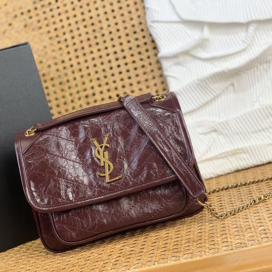 Saint Laurent Small Niki Bag Burgundy 633185 Saint Laurent Small Niki Bag Burgundy 633185