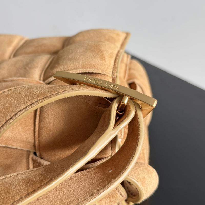 Bottega Veneta Suede Padded Cassette Amber 70026