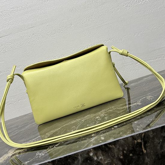 Celine Lambskin Trio Flap Citrus10P862