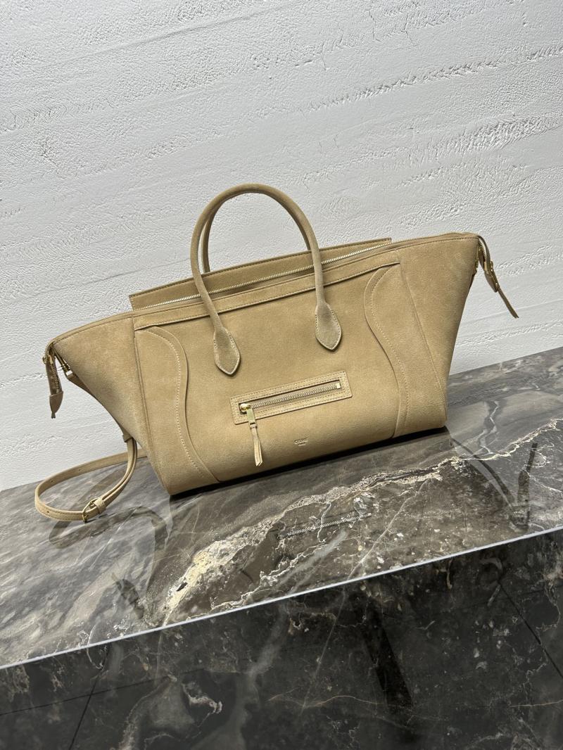 Celine Medium Suede New Luggage Beige L100E3
