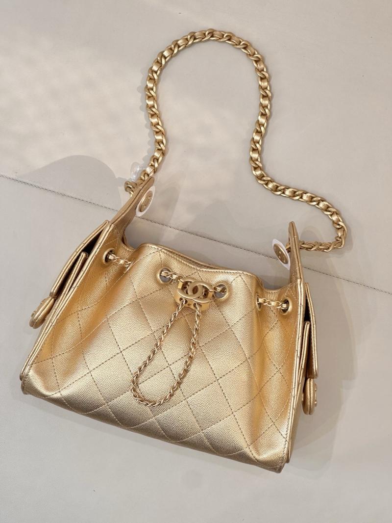 Chanel 25 Mini Handbag Gold AS5631