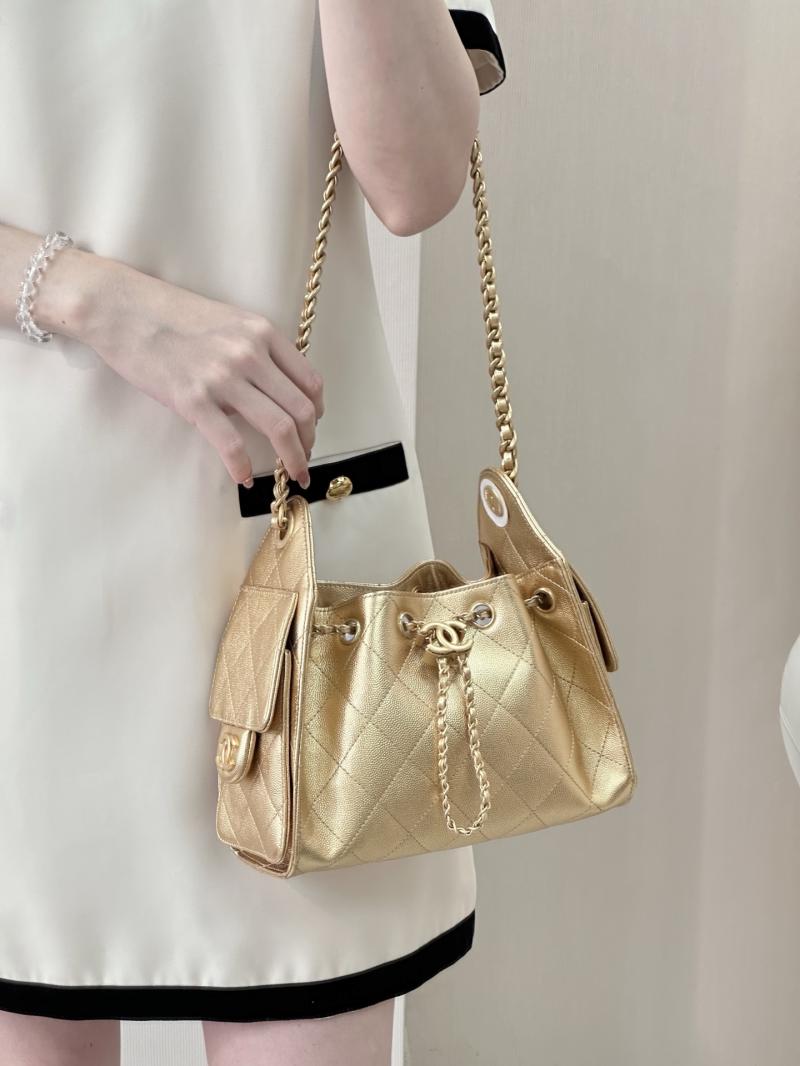 Chanel 25 Mini Handbag Gold AS5631