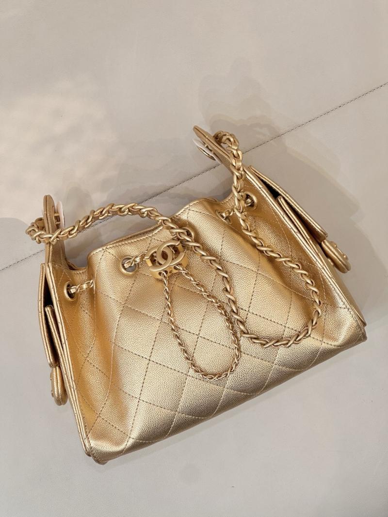 Chanel 25 Mini Handbag Gold AS5631