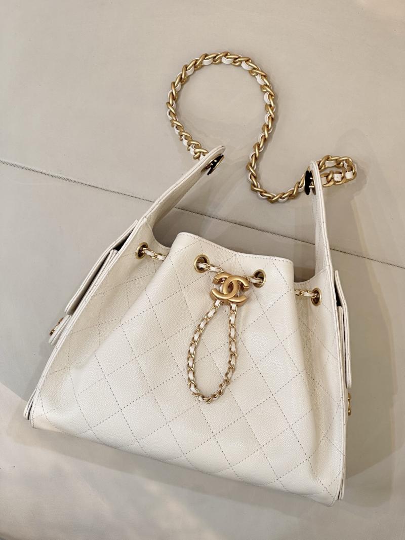 Chanel 25 Small Handbag Off-white AS5293