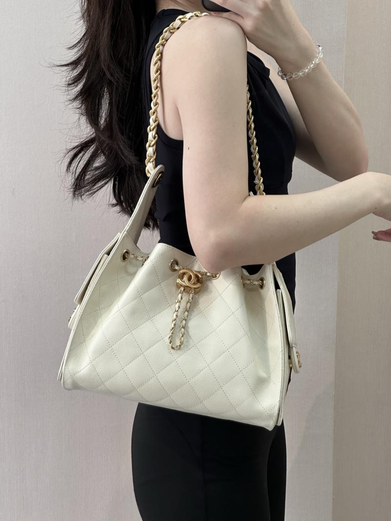 Chanel 25 Small Handbag Off-white AS5293