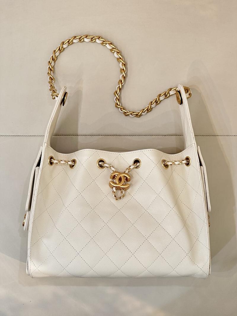 Chanel 25 Small Handbag Off-white AS5293
