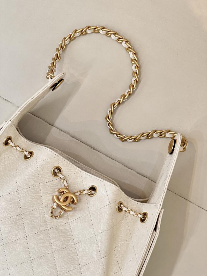 Chanel 25 Small Handbag Off-white AS5293