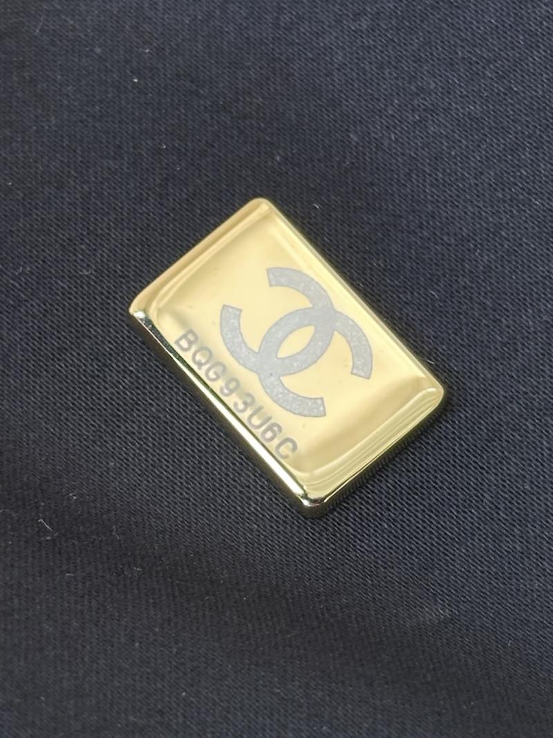 Chanel Braided Straw Large Tote Black AS5952