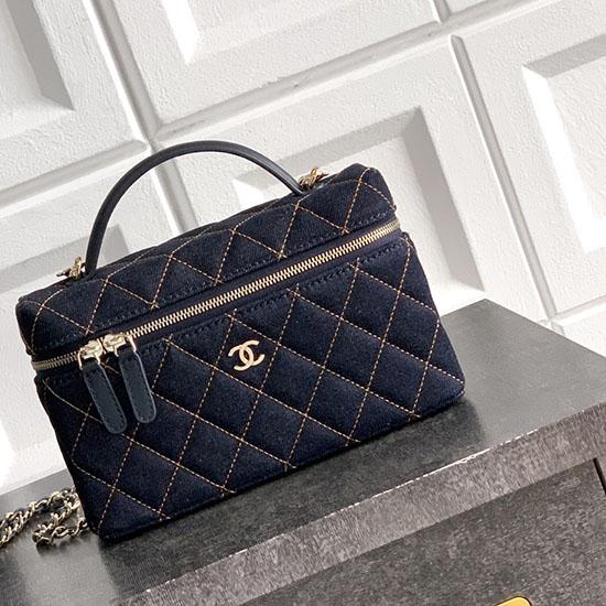 Chanel Classic Denim Vanity Dark Blue AP4385