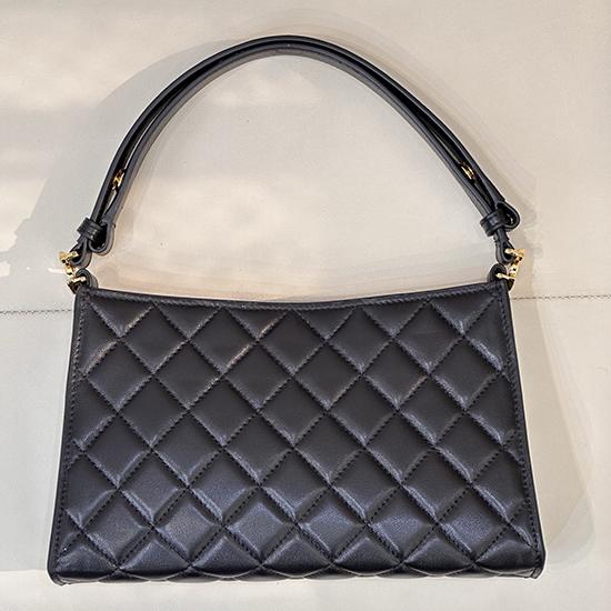 Chanel Lambskin Hobo Bag Black AS6045