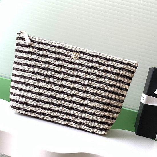 Chanel Large Zipped Case Black AP4988