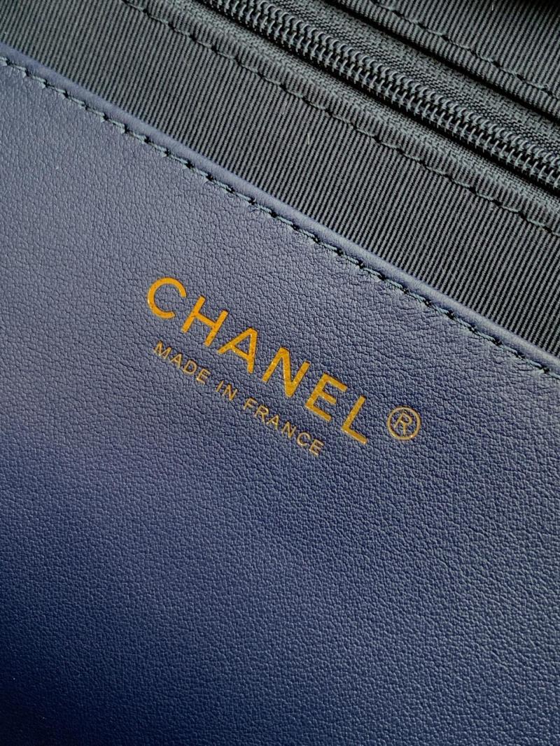 Large Chanel Shopping Bag Blue AS6007