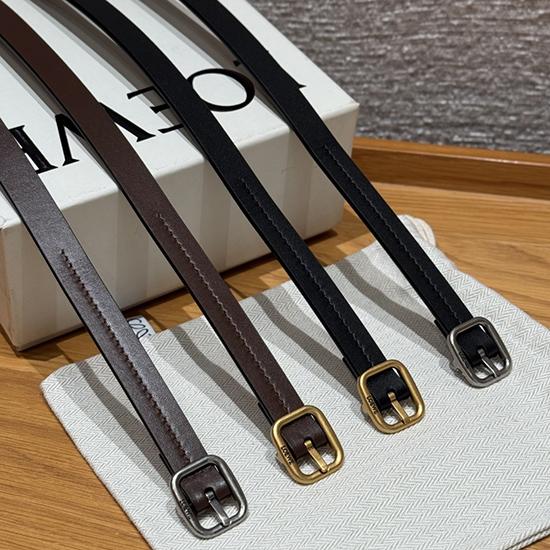 Loewe 15mm Leather Belt PYB122201 Loewe 15mm Leather Belt PYB122201