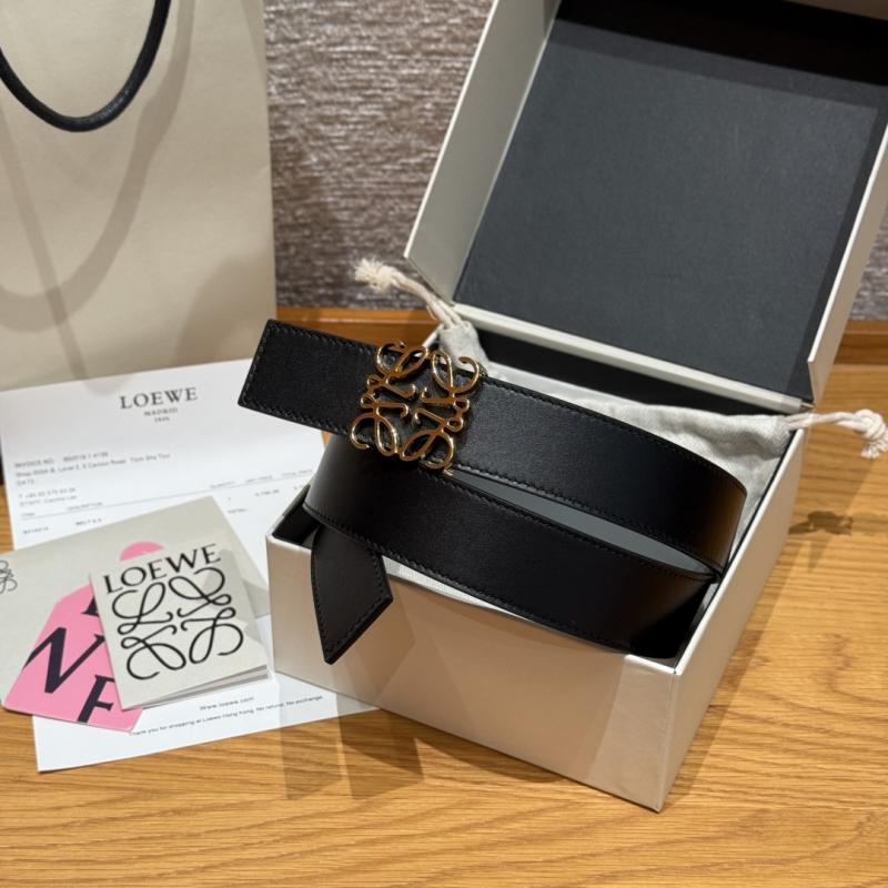 Loewe 32mm Leather Belt PYB122203