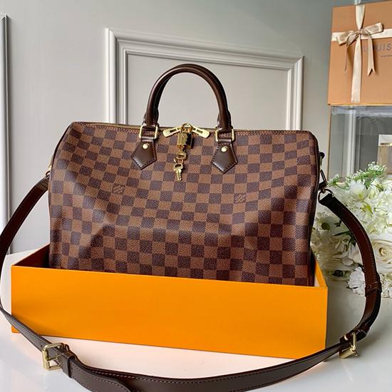 Louis Vuitton Damier Ebene Speedy Bandouliere 35 N40591