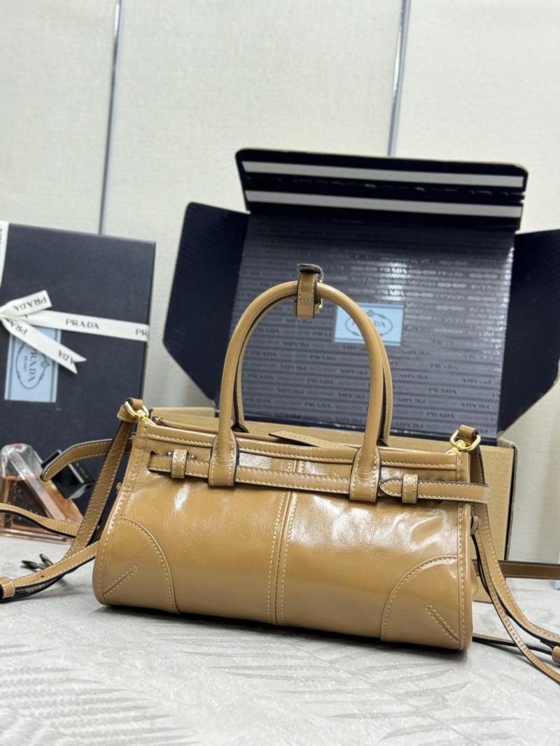 Prada Bonnie leather mini handbag Cameo 1BA486