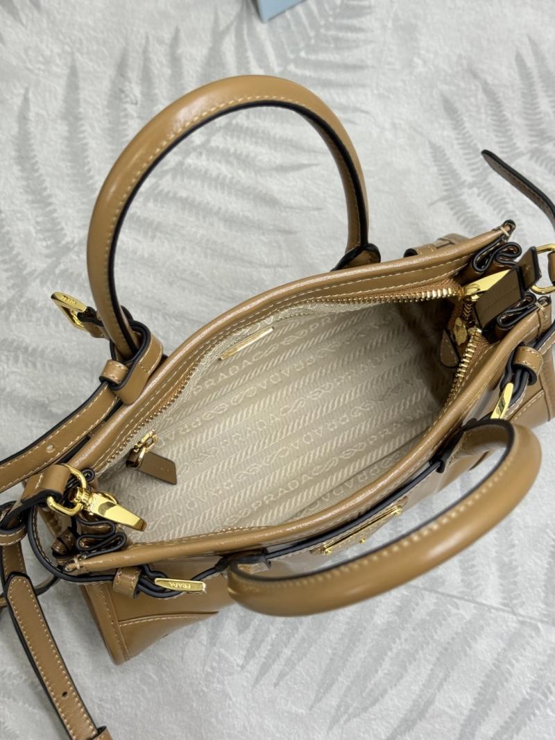 Prada Bonnie leather mini handbag Cameo 1BA486