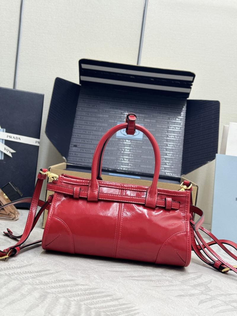 Prada Bonnie leather mini handbag Red 1BA486