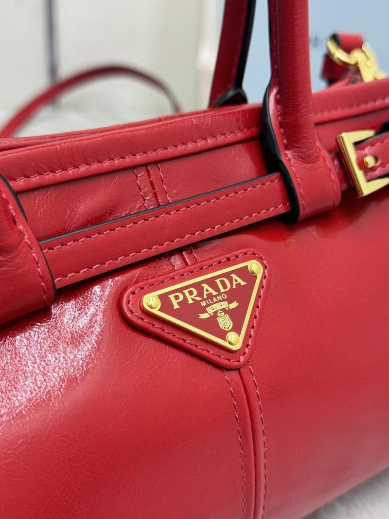Prada Bonnie leather mini handbag Red 1BA486