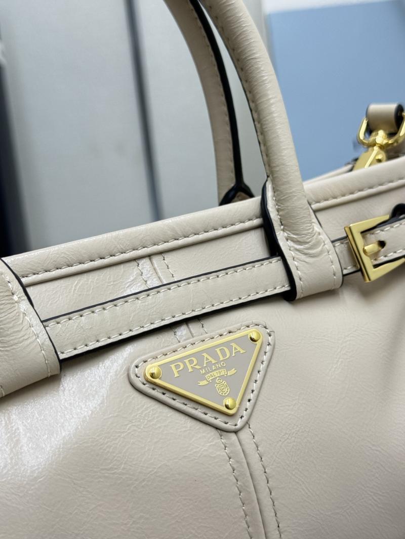 Prada Bonnie leather mini handbag Travertine 1BA486