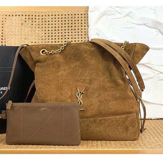 Saint Laurent Suede Jamie Shopping Caramel 809824