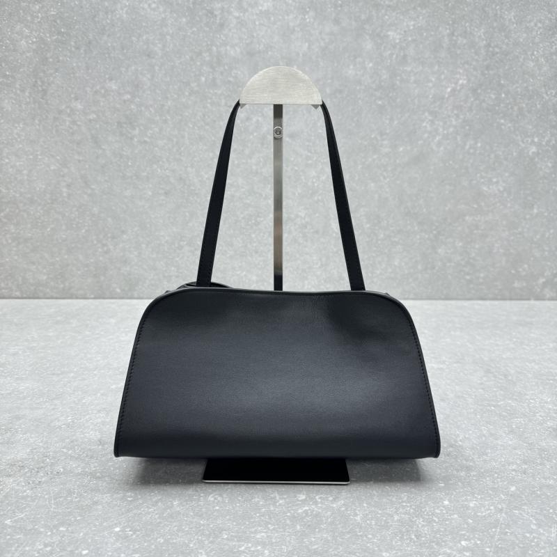 The Row Leather Peggy Clutch Black TR1879