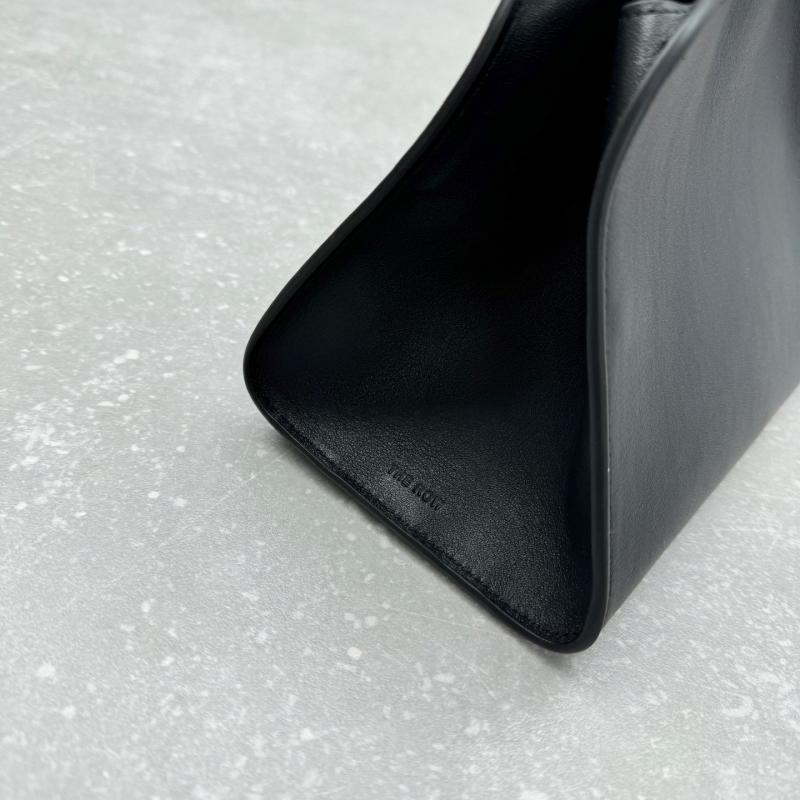 The Row Leather Peggy Clutch Black TR1879