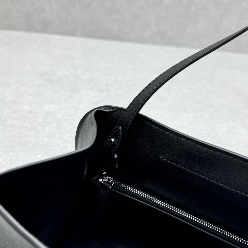 The Row Leather Peggy Clutch Black TR1879