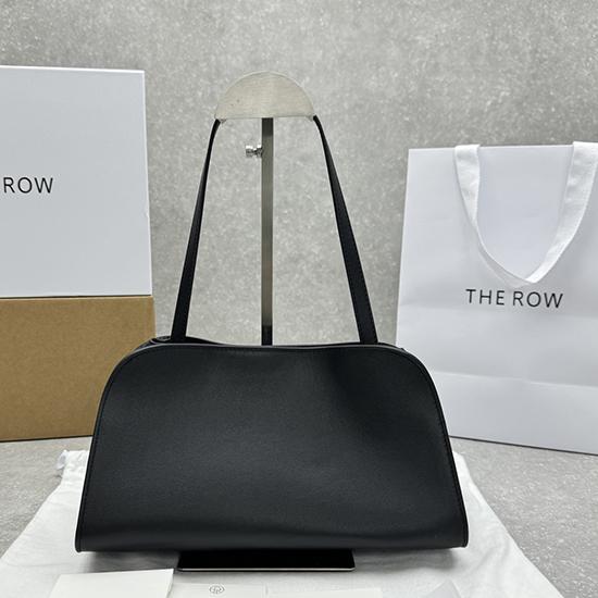 The Row Leather Peggy Clutch Black TR1879