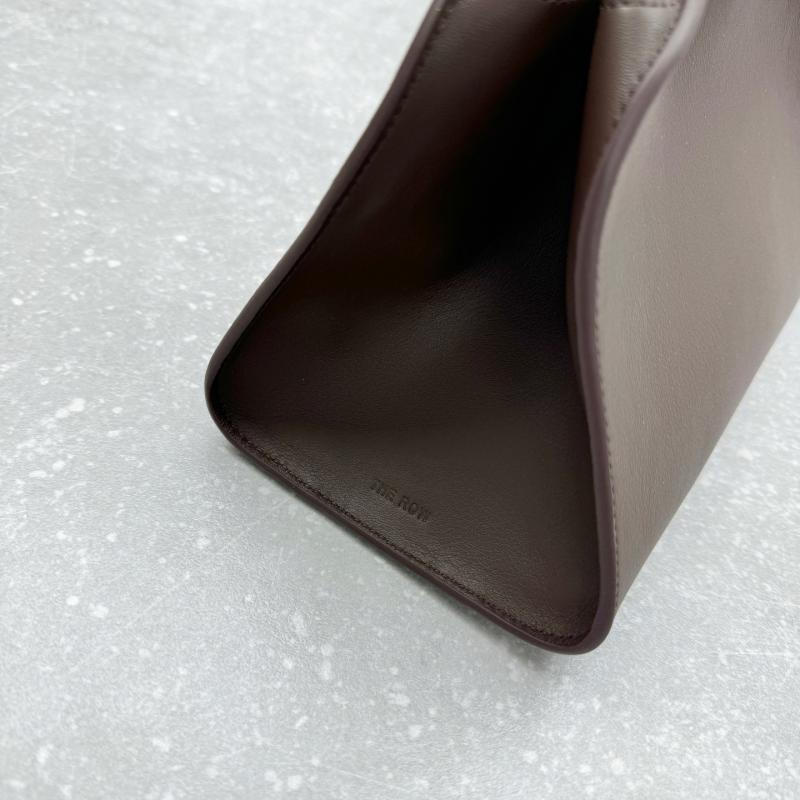 The Row Leather Peggy Clutch Coffee TR1879