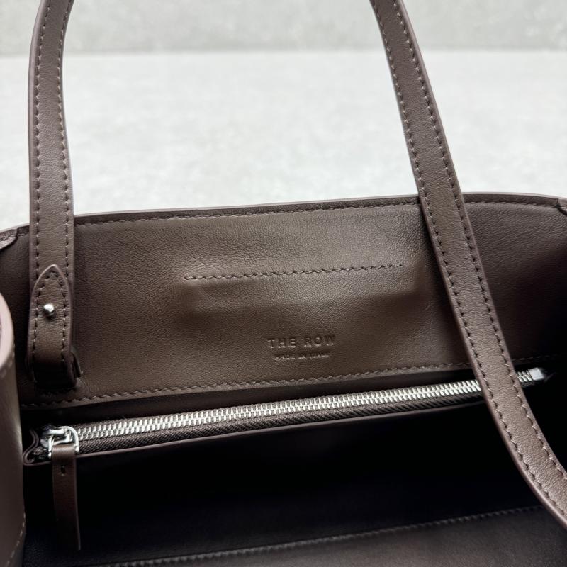 The Row Leather Peggy Clutch Coffee TR1879